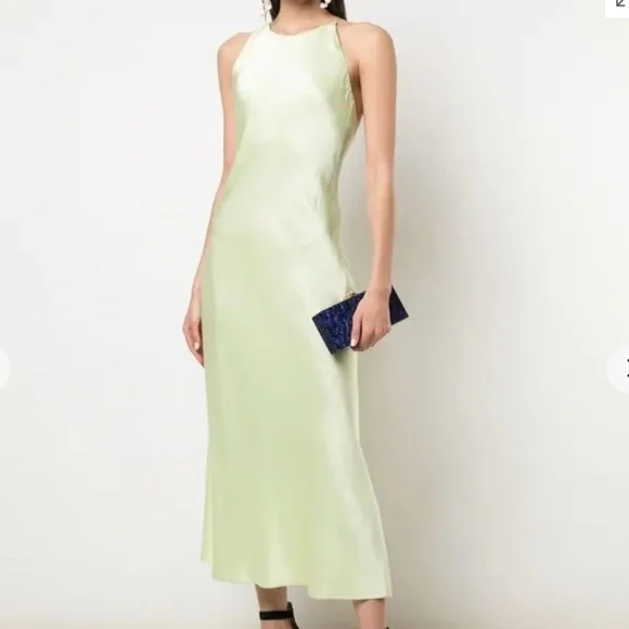 Rosetta Getty Dresses | 3 X's Hp Rosetta Getty Bias Cut Slip Dress | Color: Green | Size: 10 | Vintempary's Closet